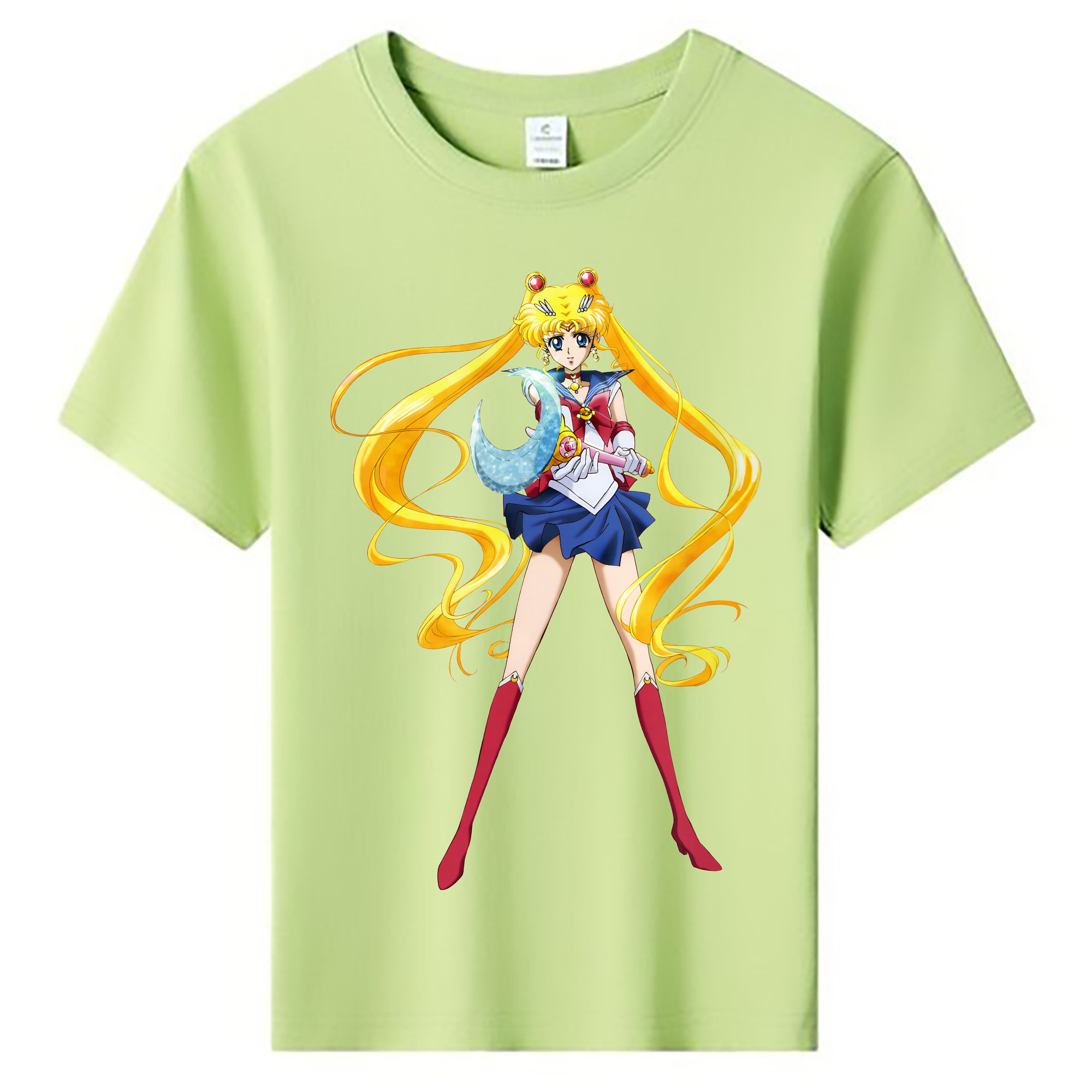 （画像用） 美少女戦士セーラームーン 月野 うさぎ つきの うさぎ Sailor Moon Tsukino Usagi 綿100％キッズTシャツ（フロントプリント）